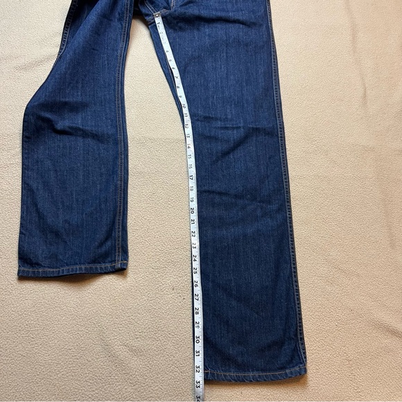 Kimes Ranch Jeans Mens 33x32 Cal Straight Leg Blue Dark Wash Western Denim USA - Picture 2 of 8